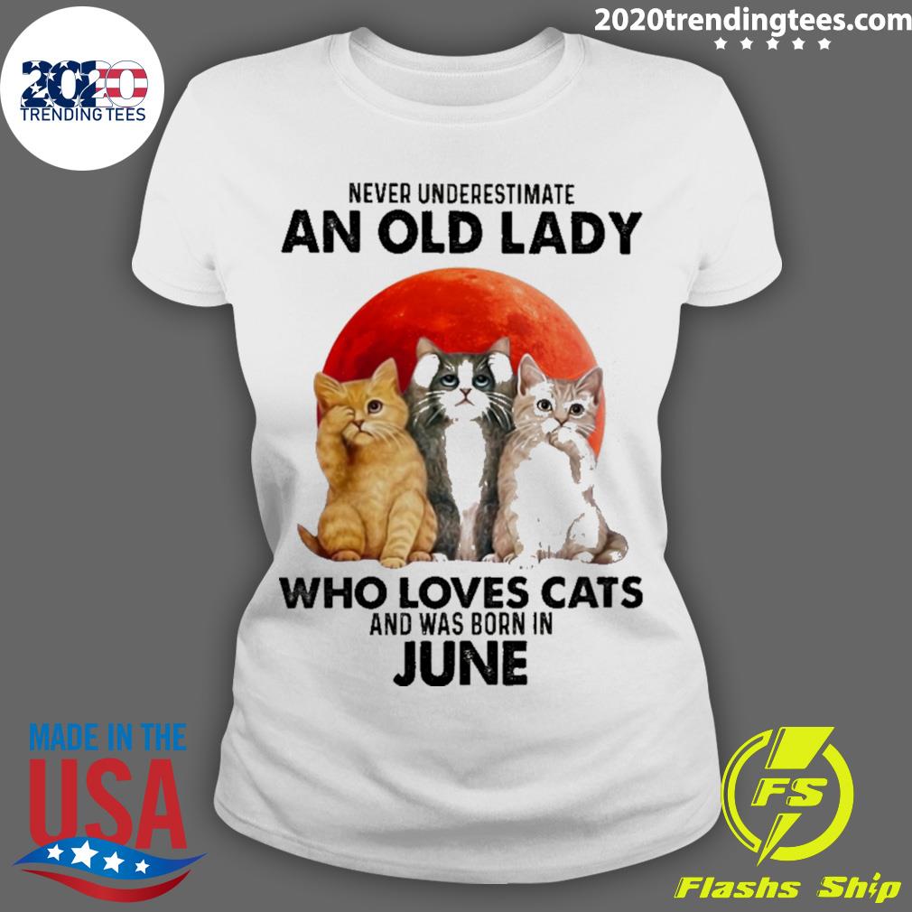 Official never Underestimate An Old Lady Who Loves - Adult & Kids T-Shirts, Sweatshirts & Hoodies apparel design preview 3