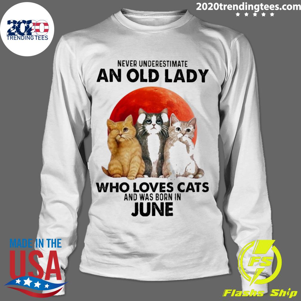 Official never Underestimate An Old Lady Who Loves - Adult & Kids T-Shirts, Sweatshirts & Hoodies apparel design preview 4