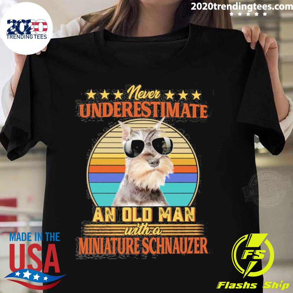 Official never Underestimate An Old Man With A Grey - Adult & Kids T-Shirts, Sweatshirts & Hoodies apparel design preview 1