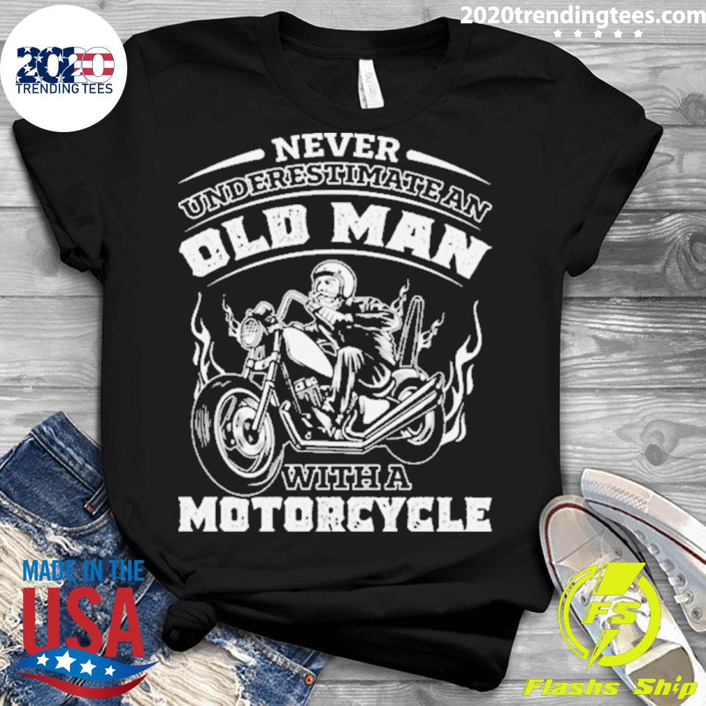 Official never Underestimate An Old Man With A - Adult & Kids T-Shirts, Sweatshirts & Hoodies apparel design preview 3