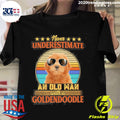 Official never Underestimate An Old Man With A Red - Adult & Kids T-Shirts, Sweatshirts & Hoodies apparel design preview 1