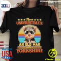 Official never Underestimate An Old Man With A - Adult & Kids T-Shirts, Sweatshirts & Hoodies apparel design preview 1