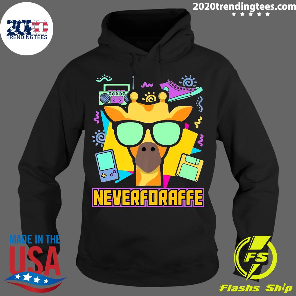 Official Neverforaffe Giraffe 90s - Adult & Kids T-Shirts, Sweatshirts & Hoodies apparel design preview 2