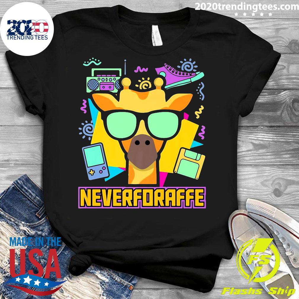 Official Neverforaffe Giraffe 90s - Adult & Kids T-Shirts, Sweatshirts & Hoodies apparel design preview 3