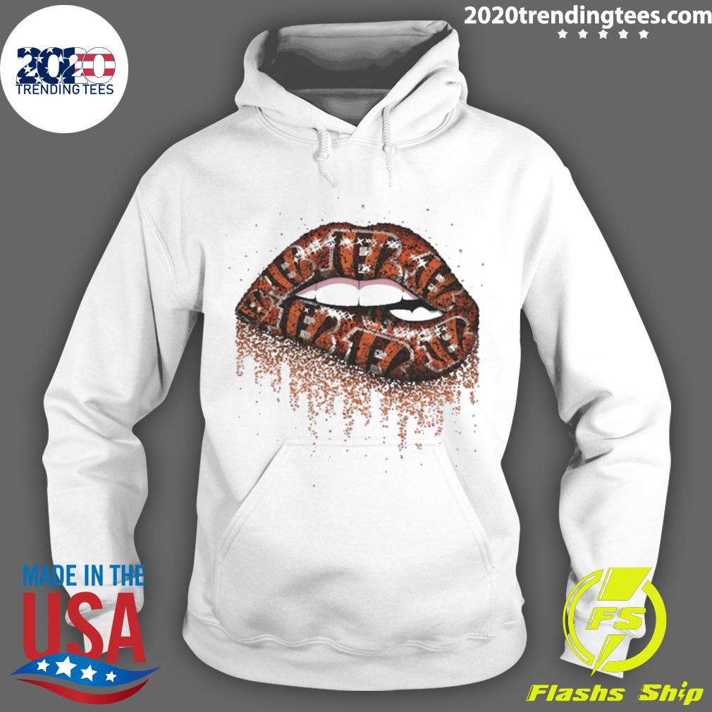 Official nFL Cincinnati Bengals Lips - Adult & Kids T-Shirts, Sweatshirts & Hoodies apparel design preview 2