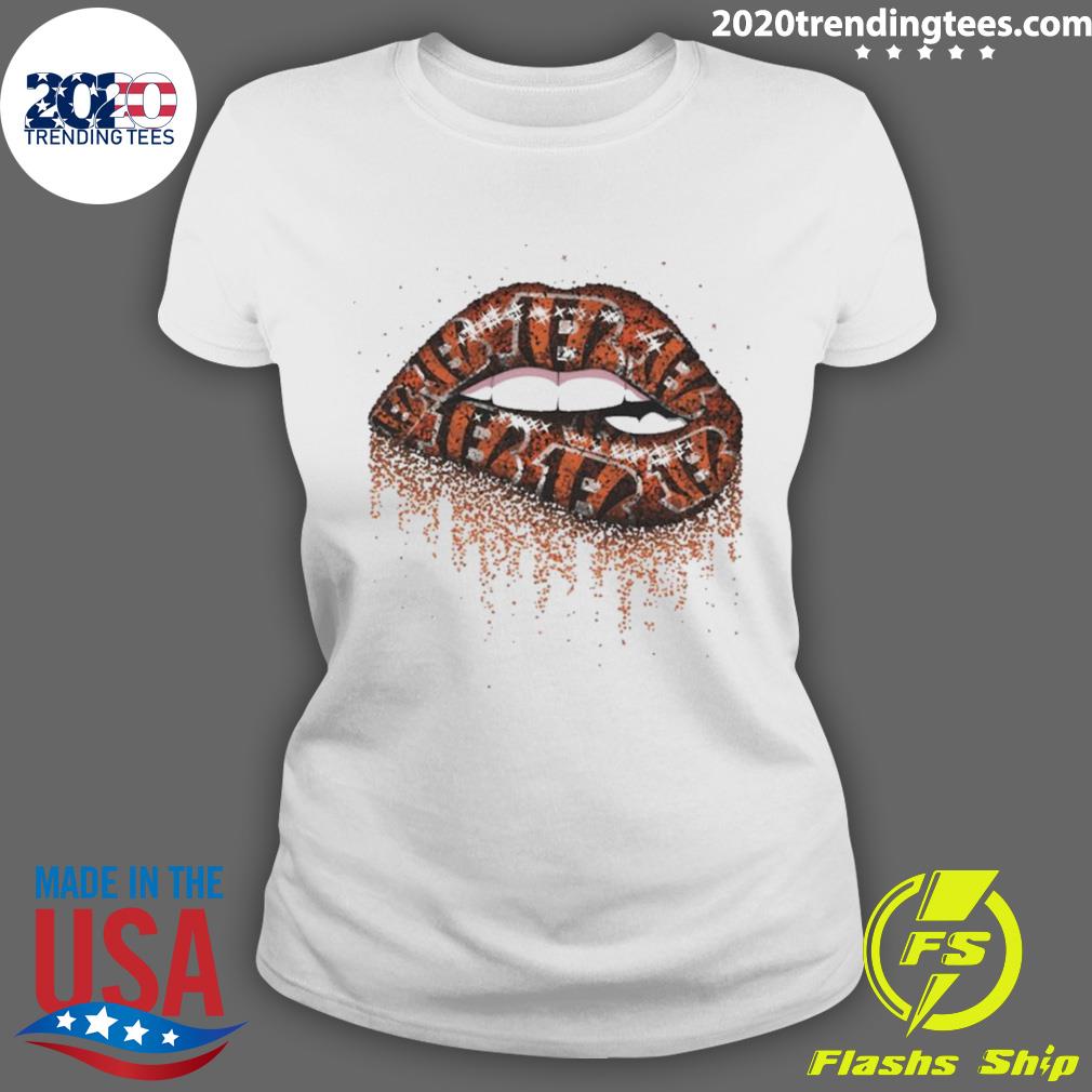 Official nFL Cincinnati Bengals Lips - Adult & Kids T-Shirts, Sweatshirts & Hoodies apparel design preview 3