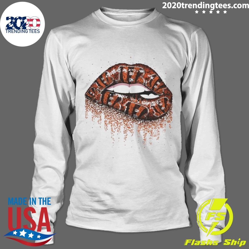 Official nFL Cincinnati Bengals Lips - Adult & Kids T-Shirts, Sweatshirts & Hoodies apparel design preview 4