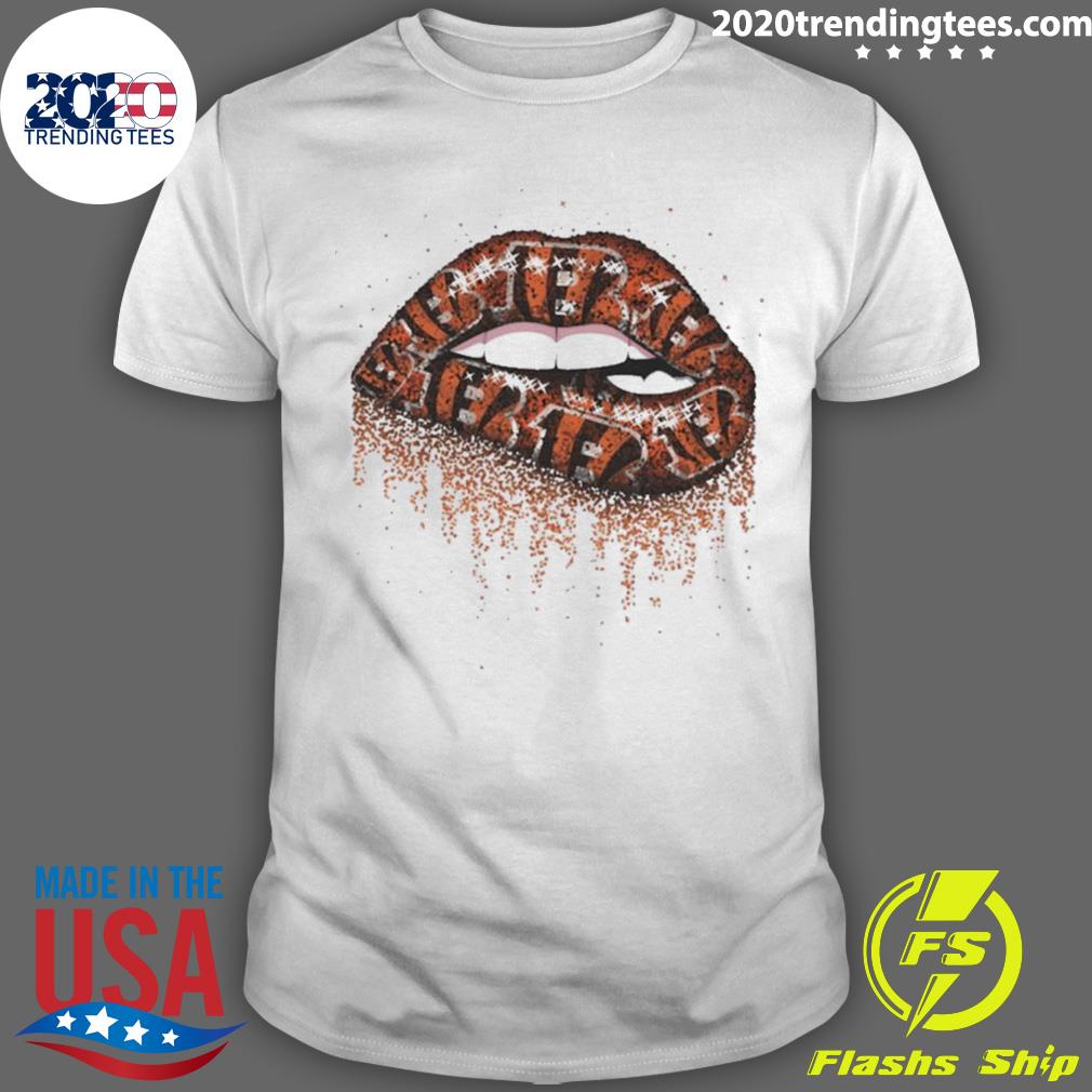 Official nFL Cincinnati Bengals Lips - Adult & Kids T-Shirts, Sweatshirts & Hoodies apparel design preview 1