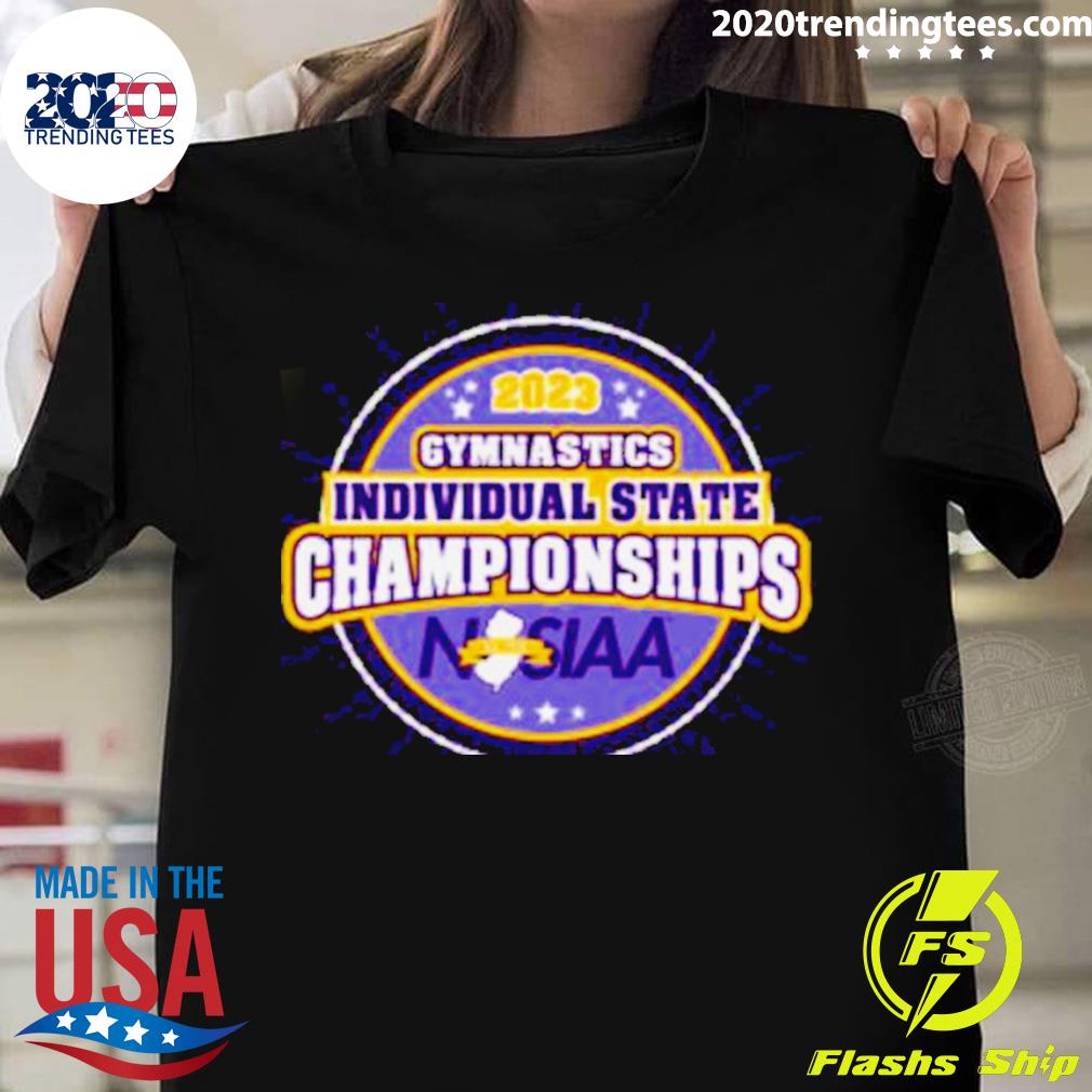 Official njsiaa 2023 Gymnastics Individual State - Adult & Kids T-Shirts, Sweatshirts & Hoodies apparel design preview 1