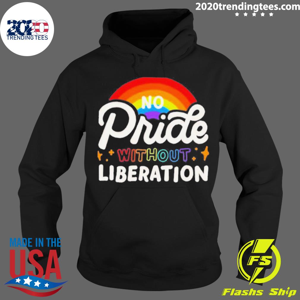 Official no pride without liberation rainbow - Adult & Kids T-Shirts, Sweatshirts & Hoodies apparel design preview 2