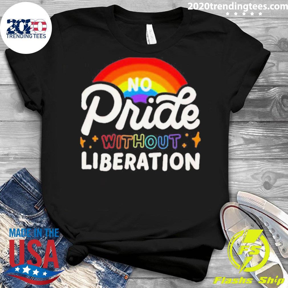 Official no pride without liberation rainbow - Adult & Kids T-Shirts, Sweatshirts & Hoodies apparel design preview 3