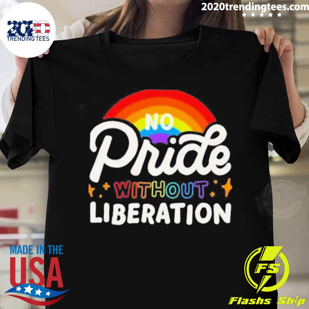 Official no pride without liberation rainbow - Adult & Kids T-Shirts, Sweatshirts & Hoodies apparel design preview 1
