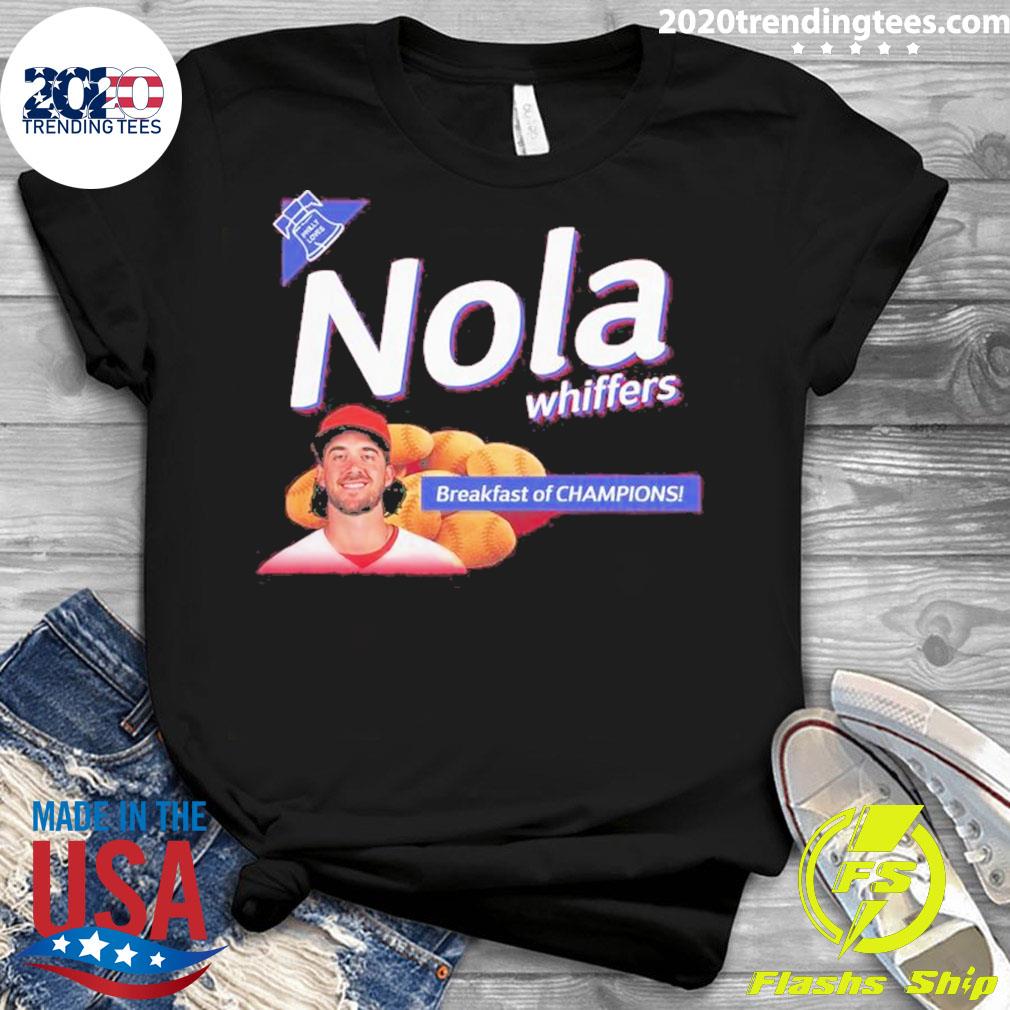 Official nola Whiffers Aaron Breakfast Of Champions - Adult & Kids T-Shirts, Sweatshirts & Hoodies apparel design preview 3