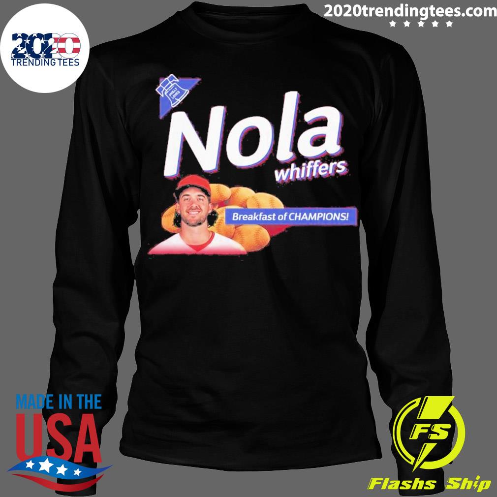 Official nola Whiffers Aaron Breakfast Of Champions - Adult & Kids T-Shirts, Sweatshirts & Hoodies apparel design preview 4