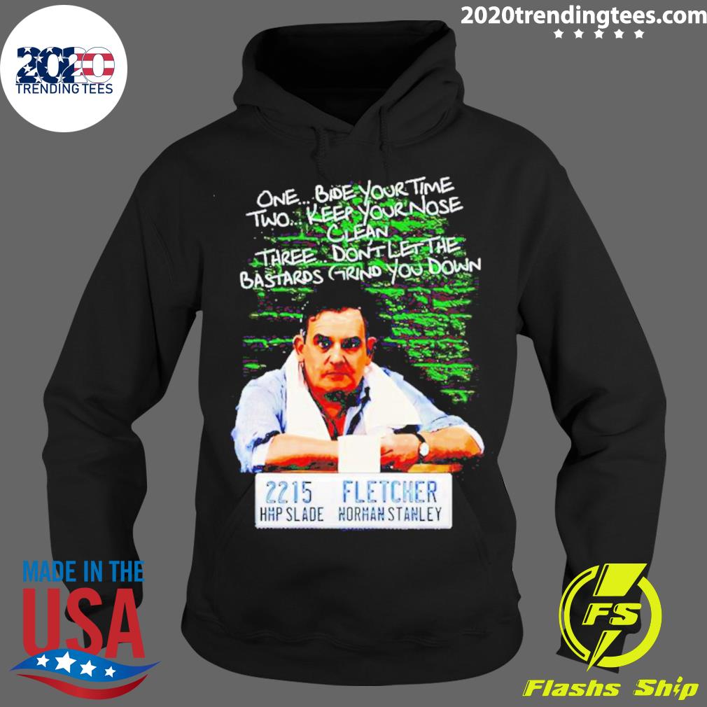 Official norman Stanley Fletcher One Bide Your Time - Adult & Kids T-Shirts, Sweatshirts & Hoodies apparel design preview 2