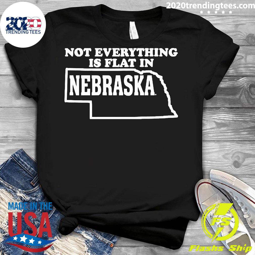 Official not Everything Is Flat In Nebraska - Adult & Kids T-Shirts, Sweatshirts & Hoodies apparel design preview 3