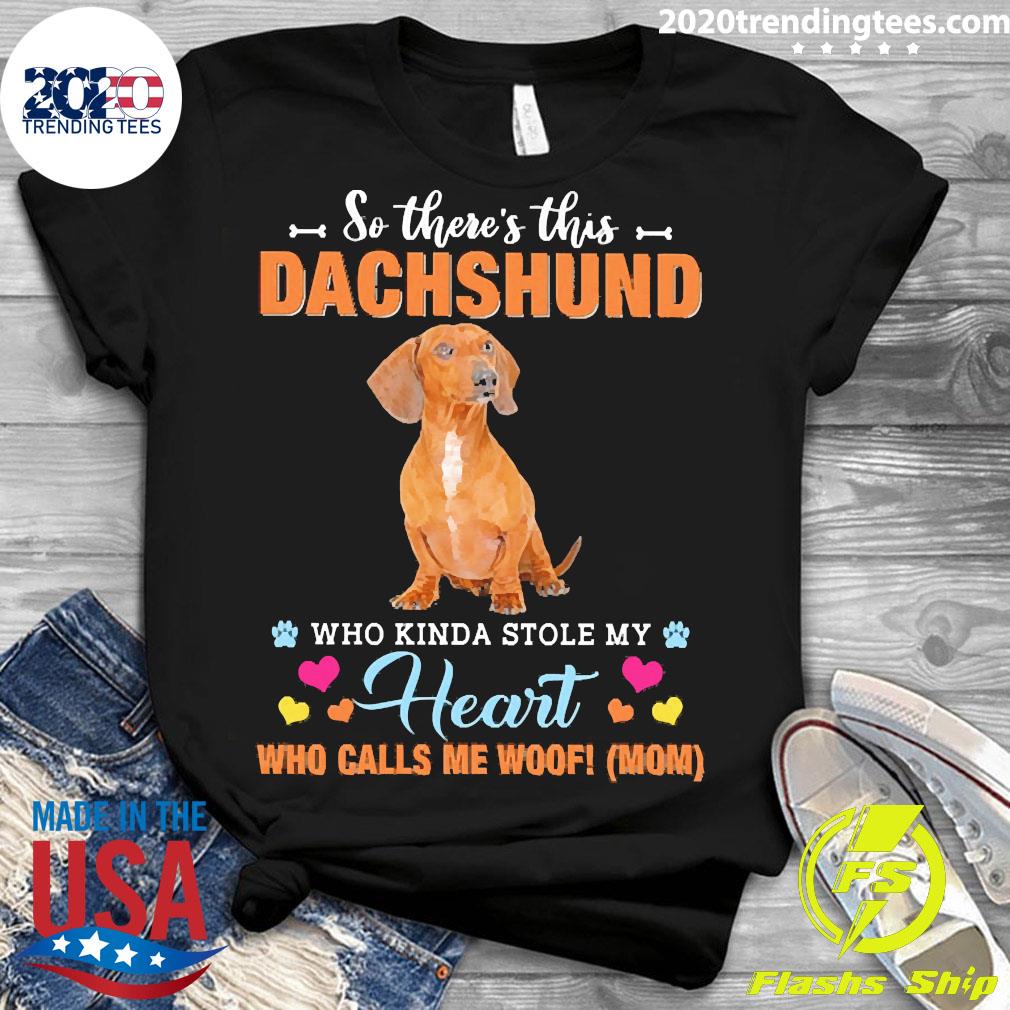 Official A Dog Kinda Stole My Heart So There's This - Adult & Kids T-Shirts, Sweatshirts & Hoodies apparel design preview 3