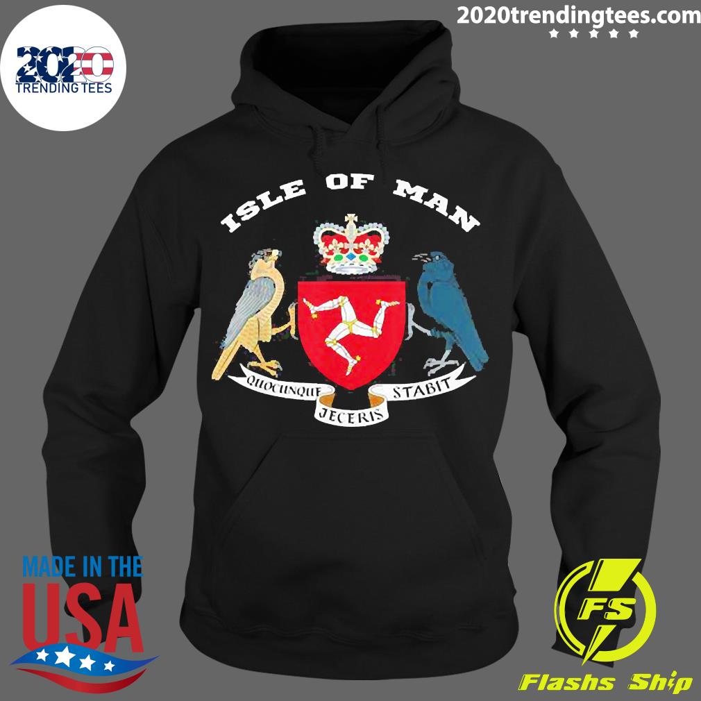 Official Isle of Man Coat Arms arm Flag Manx - Adult & Kids T-Shirts, Sweatshirts & Hoodies apparel design preview 2