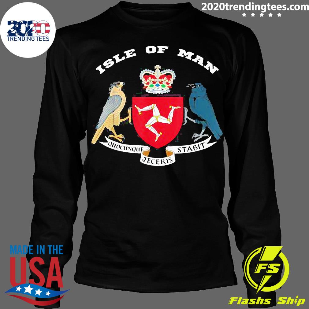 Official Isle of Man Coat Arms arm Flag Manx - Adult & Kids T-Shirts, Sweatshirts & Hoodies apparel design preview 4