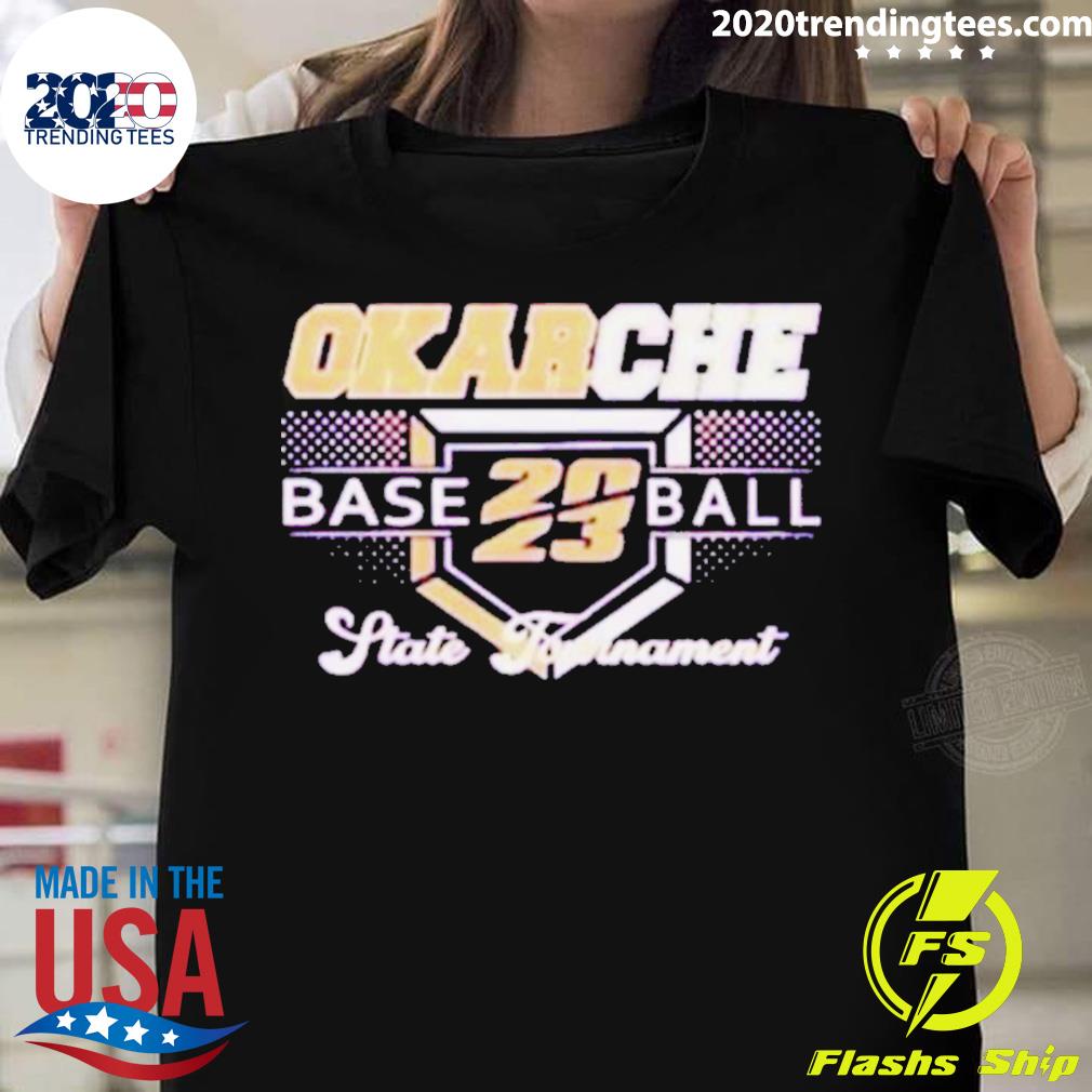 Official okarche Baseball 2023 State Tournament - Adult & Kids T-Shirts, Sweatshirts & Hoodies apparel design preview 1