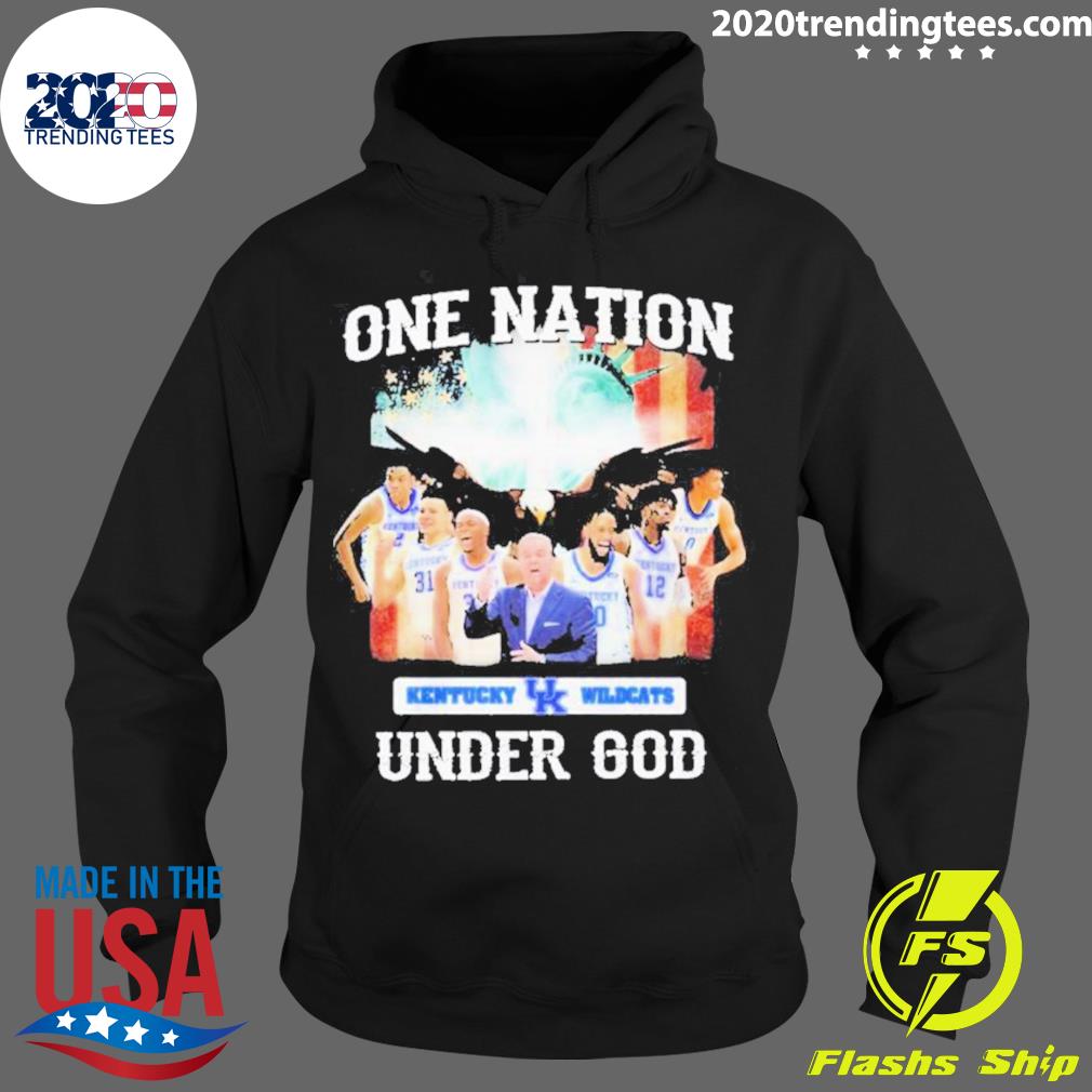 Official one Nation Kentucky Uk Wildcats Under God - Adult & Kids T-Shirts, Sweatshirts & Hoodies apparel design preview 2