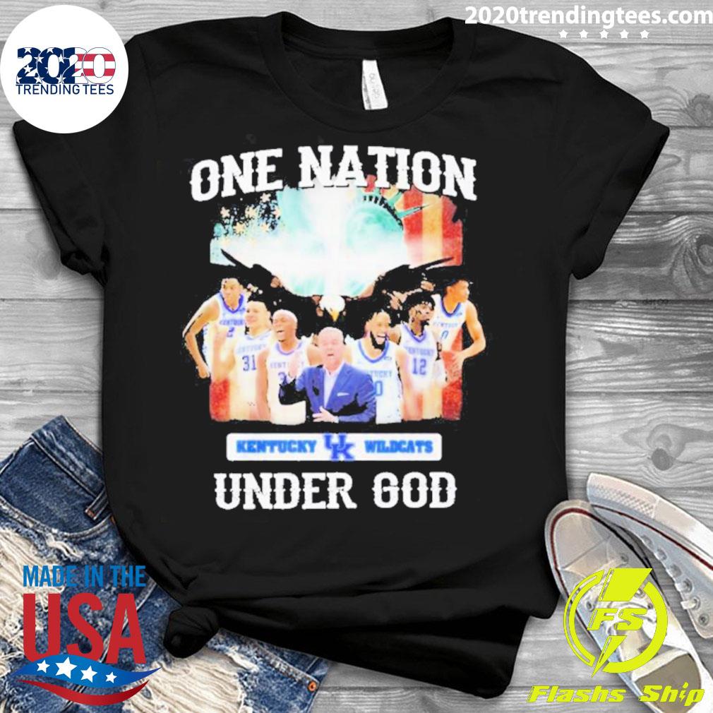 Official one Nation Kentucky Uk Wildcats Under God - Adult & Kids T-Shirts, Sweatshirts & Hoodies apparel design preview 3