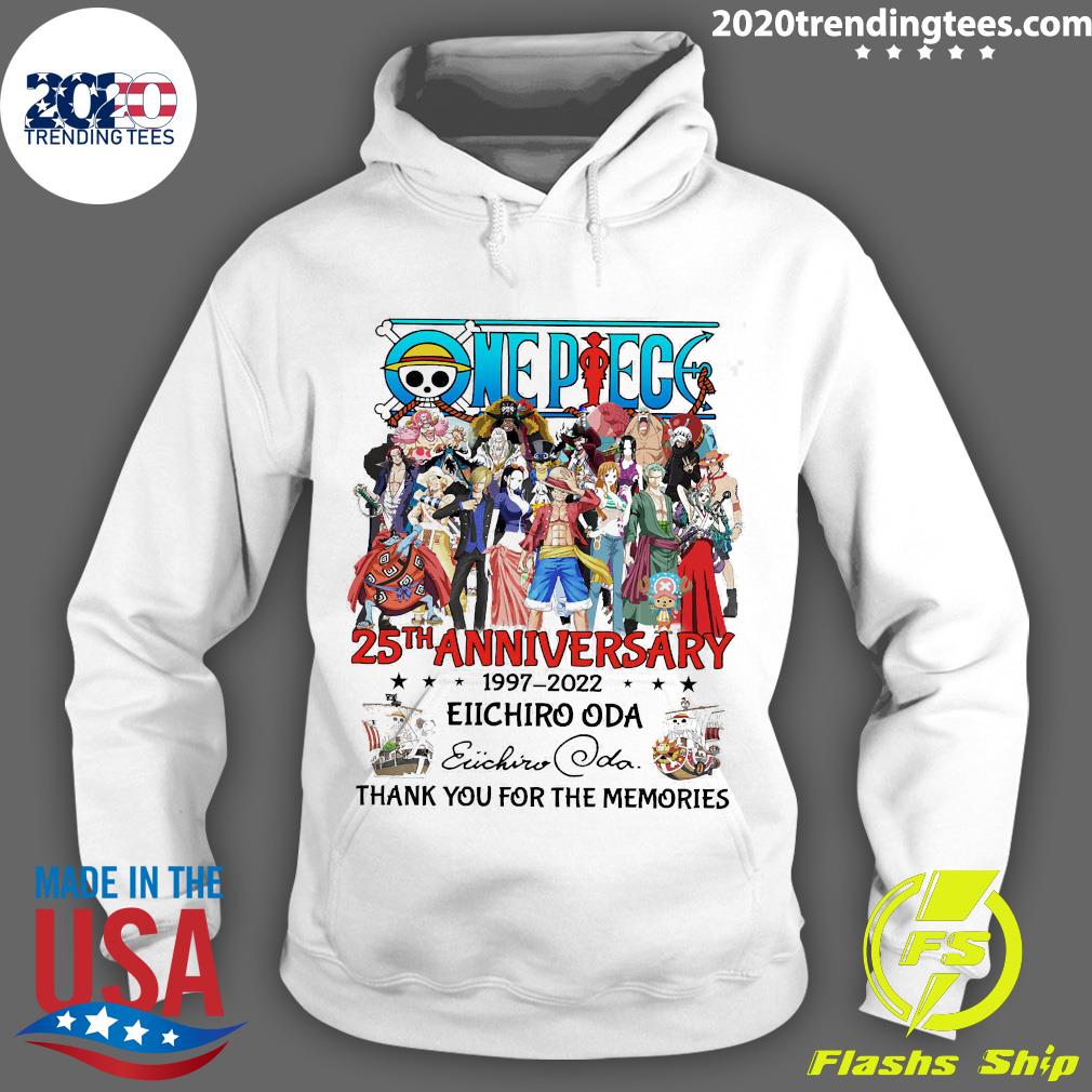 Official One Piece 25 Years 1997-2022 Eiichiro Oda - Adult & Kids T-Shirts, Sweatshirts & Hoodies apparel design preview 2