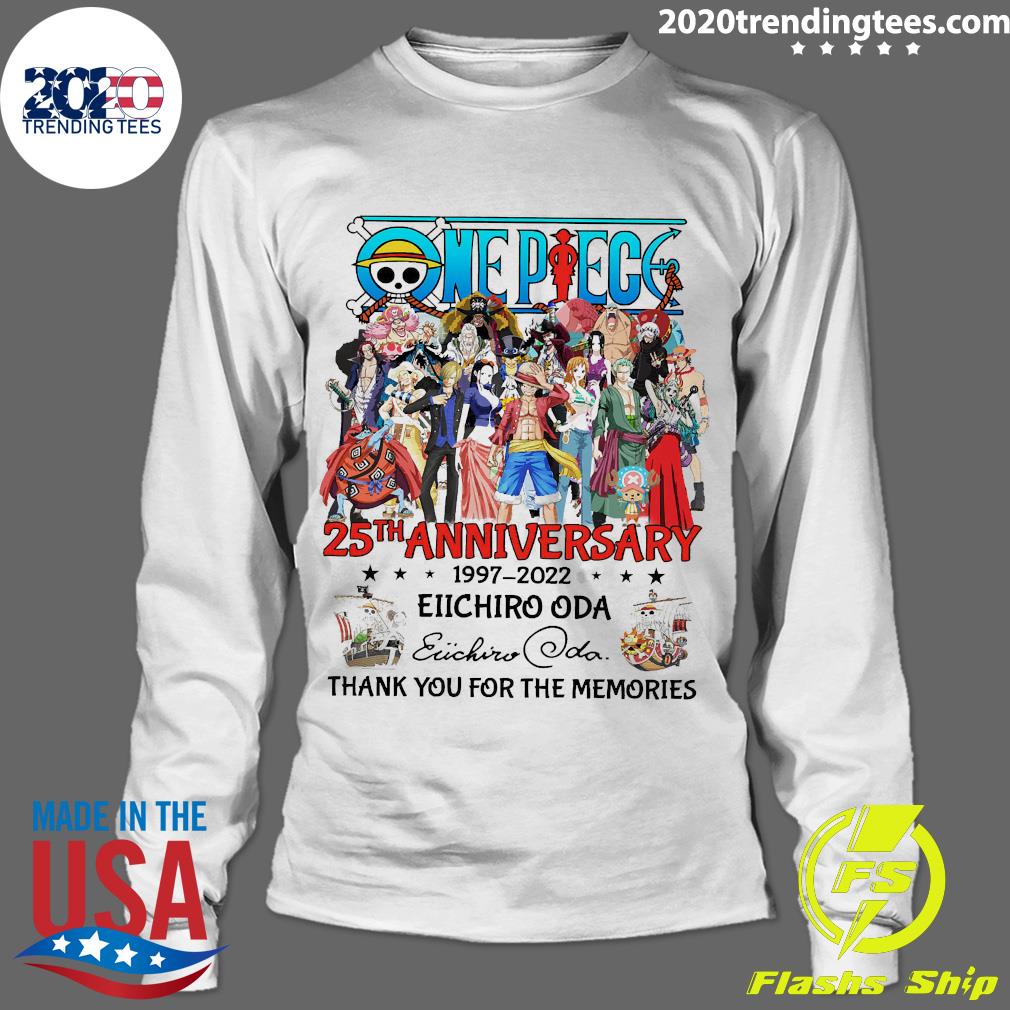 Official One Piece 25 Years 1997-2022 Eiichiro Oda - Adult & Kids T-Shirts, Sweatshirts & Hoodies apparel design preview 4