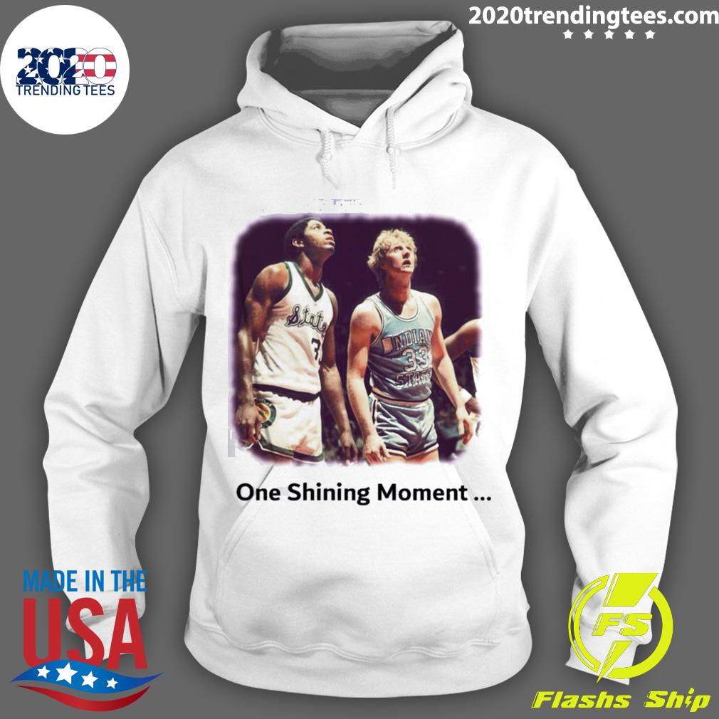 Official one Shining Moment Magic Bird - Adult & Kids T-Shirts, Sweatshirts & Hoodies apparel design preview 2