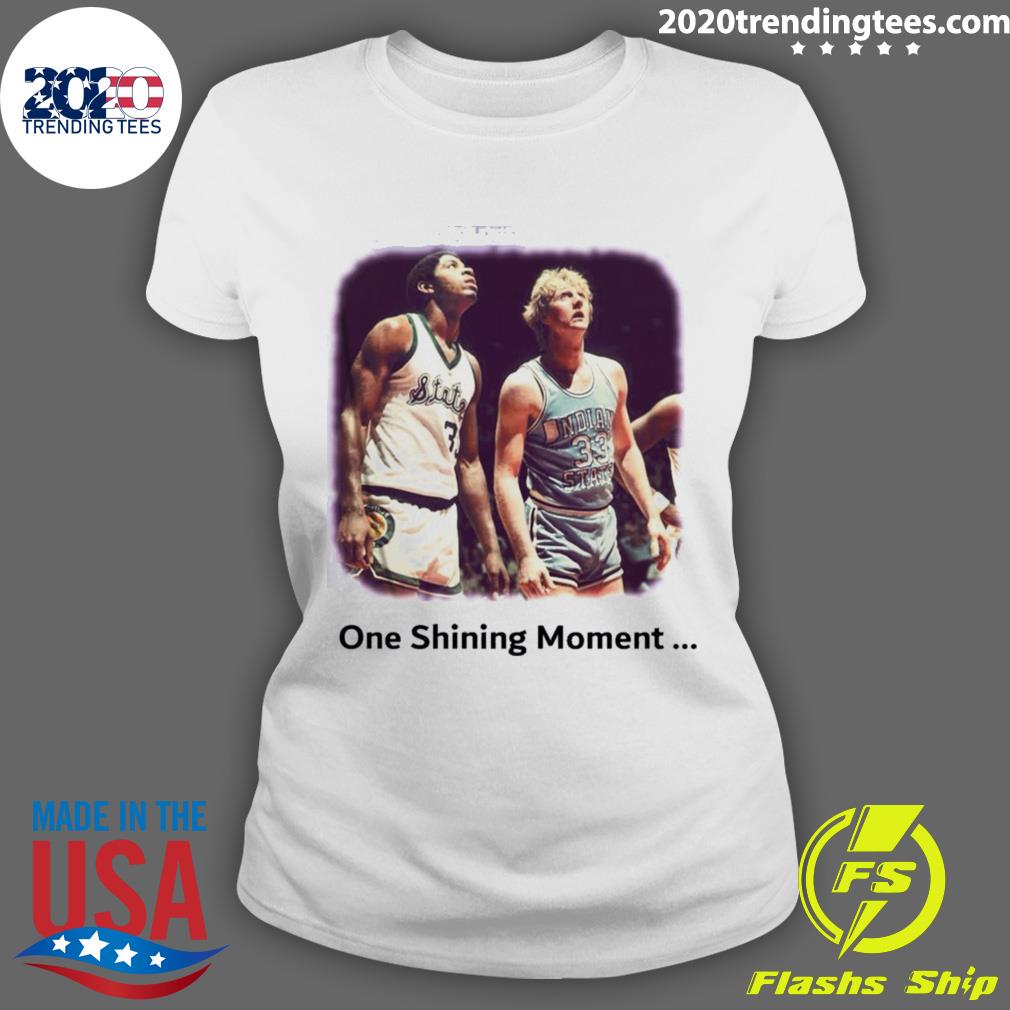 Official one Shining Moment Magic Bird - Adult & Kids T-Shirts, Sweatshirts & Hoodies apparel design preview 3