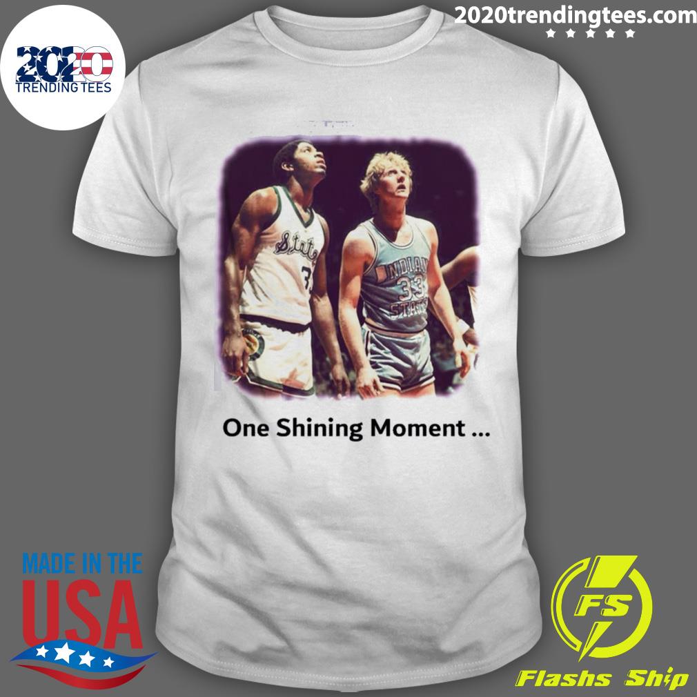 Official one Shining Moment Magic Bird - Adult & Kids T-Shirts, Sweatshirts & Hoodies apparel design preview 1