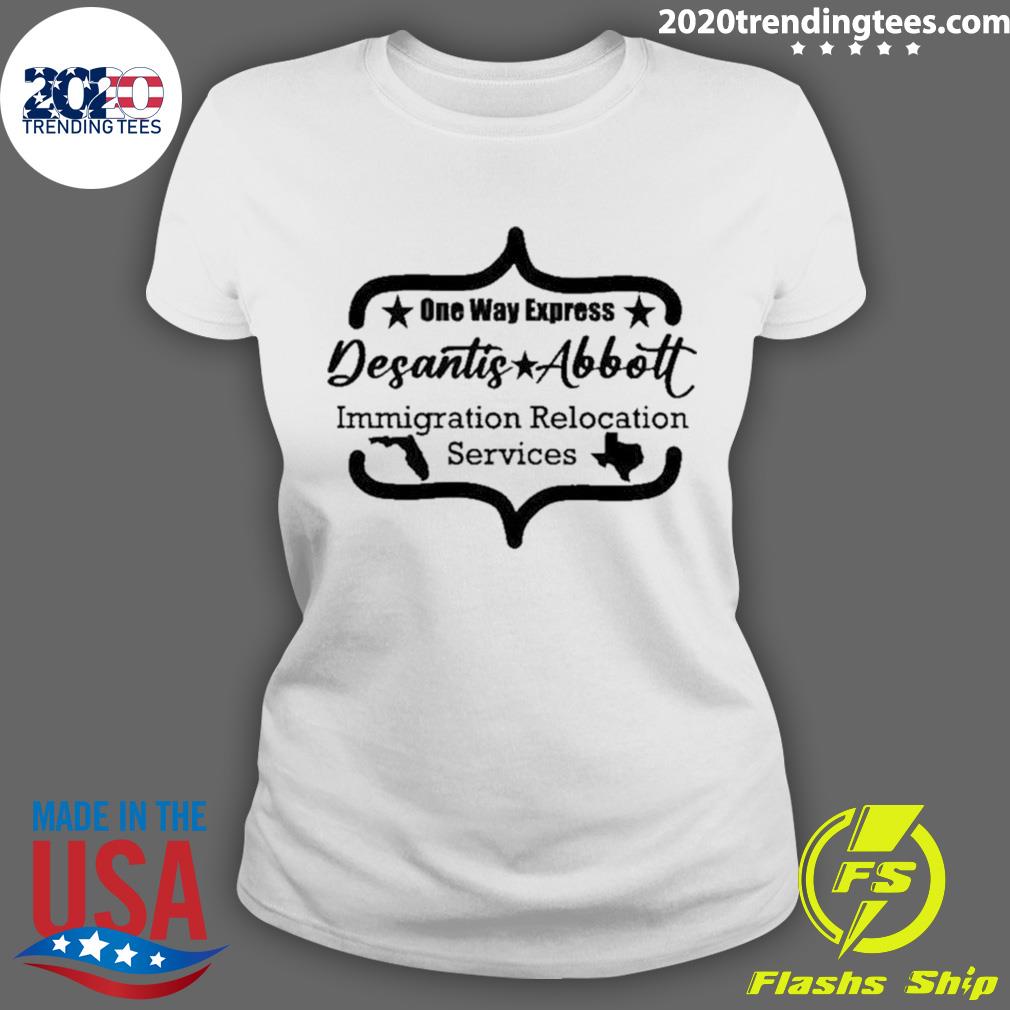 Official one Way Express Desantis Abbott - Adult & Kids T-Shirts, Sweatshirts & Hoodies apparel design preview 3
