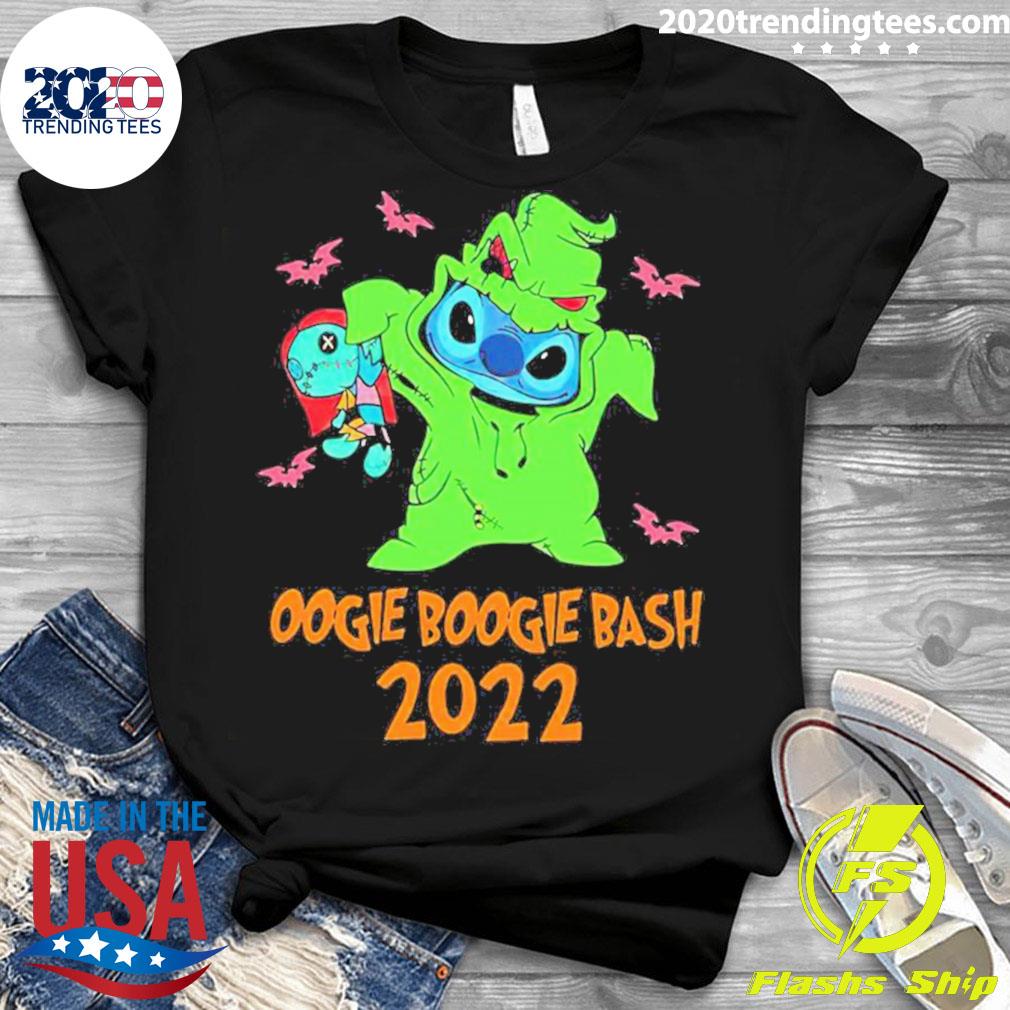 Official oogie Boogie Bash 2022 Stitch Angel - Adult & Kids T-Shirts, Sweatshirts & Hoodies apparel design preview 3