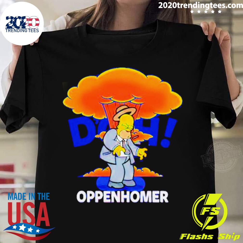 Official oppenhomer Homer Simpson - Adult & Kids T-Shirts, Sweatshirts & Hoodies apparel design preview 1