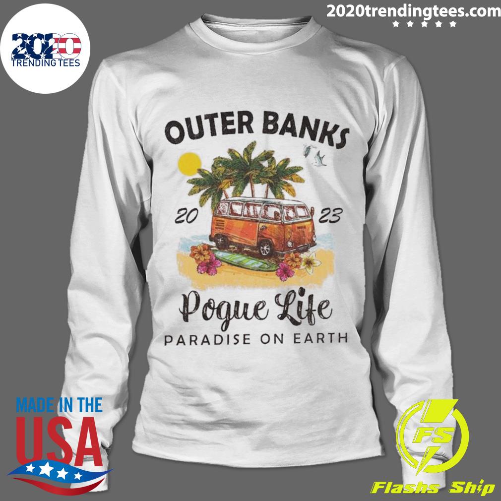 Official outer Banks Pogue Life 2023 Paradise On - Adult & Kids T-Shirts, Sweatshirts & Hoodies apparel design preview 4