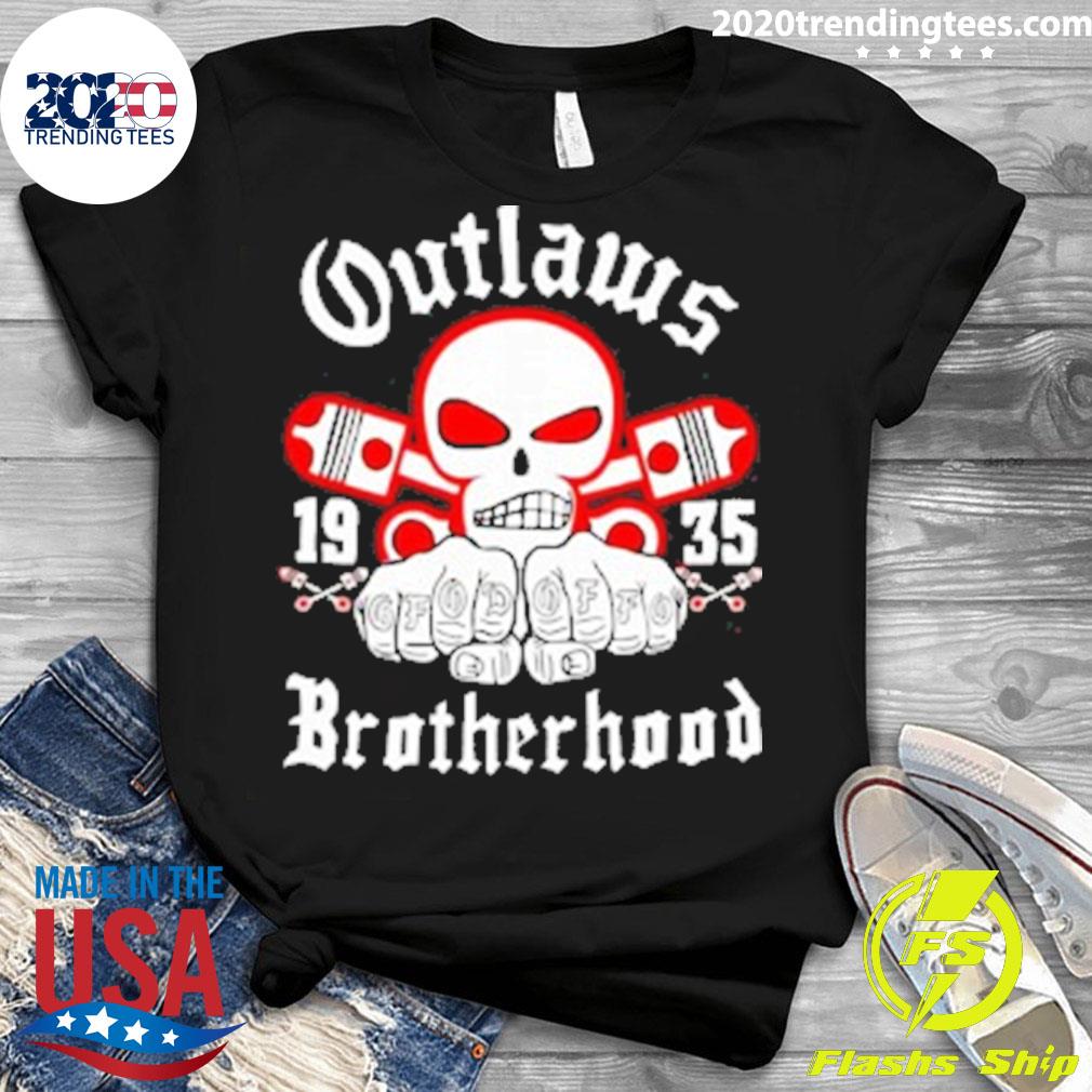 Official outlaws 1935 brotherhood - Adult & Kids T-Shirts, Sweatshirts & Hoodies apparel design preview 3