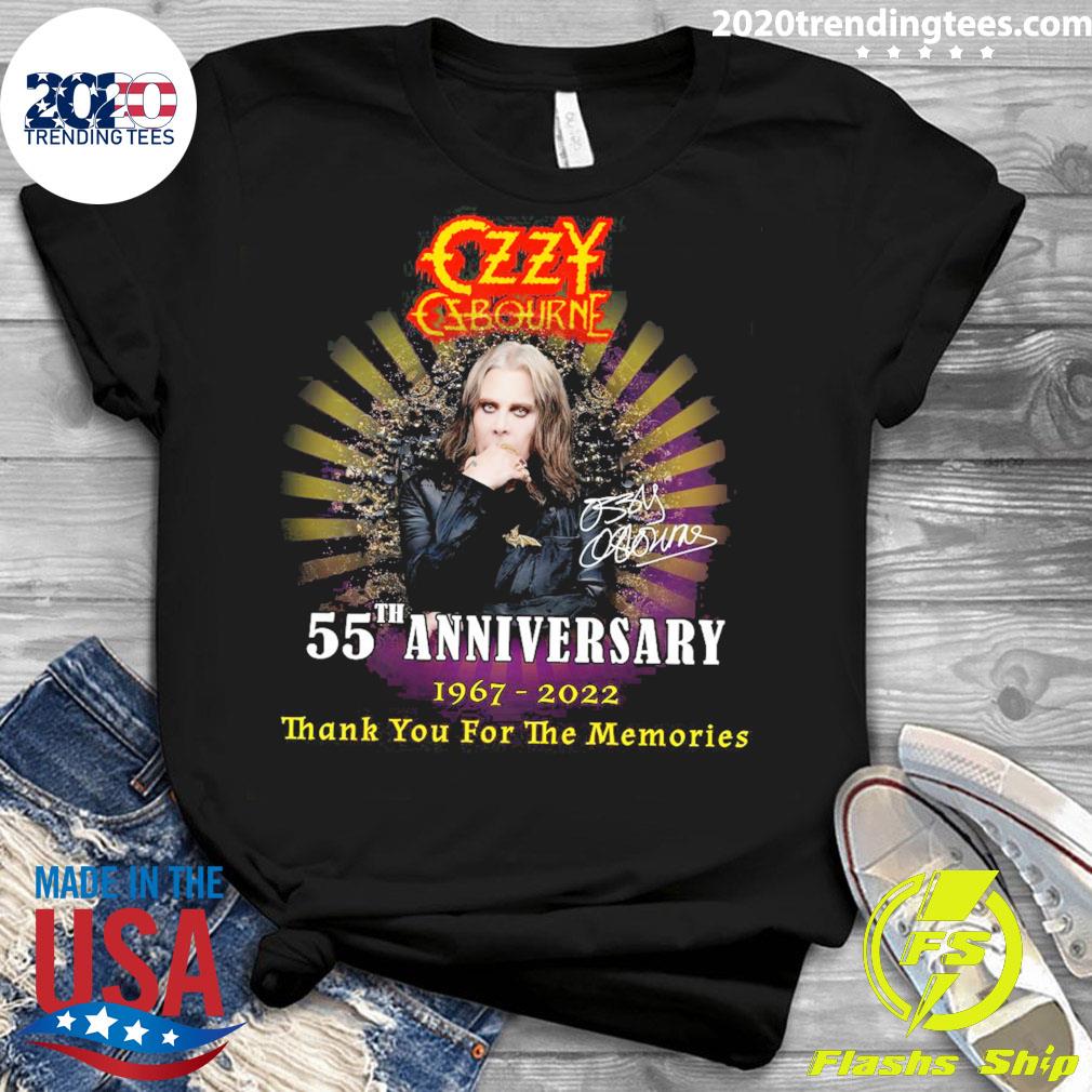 Official ozzy Osbourne Signature 55th Anniversary - Adult & Kids T-Shirts, Sweatshirts & Hoodies apparel design preview 3