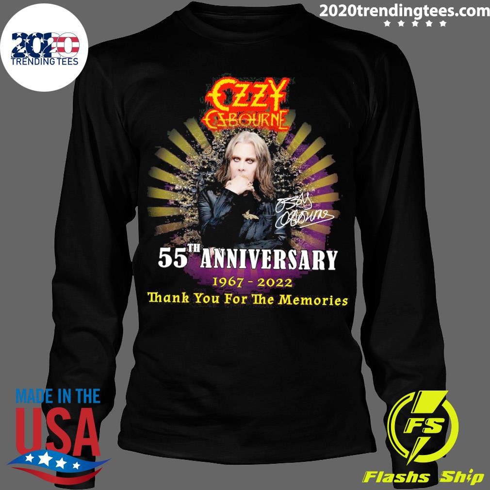 Official ozzy Osbourne Signature 55th Anniversary - Adult & Kids T-Shirts, Sweatshirts & Hoodies apparel design preview 4