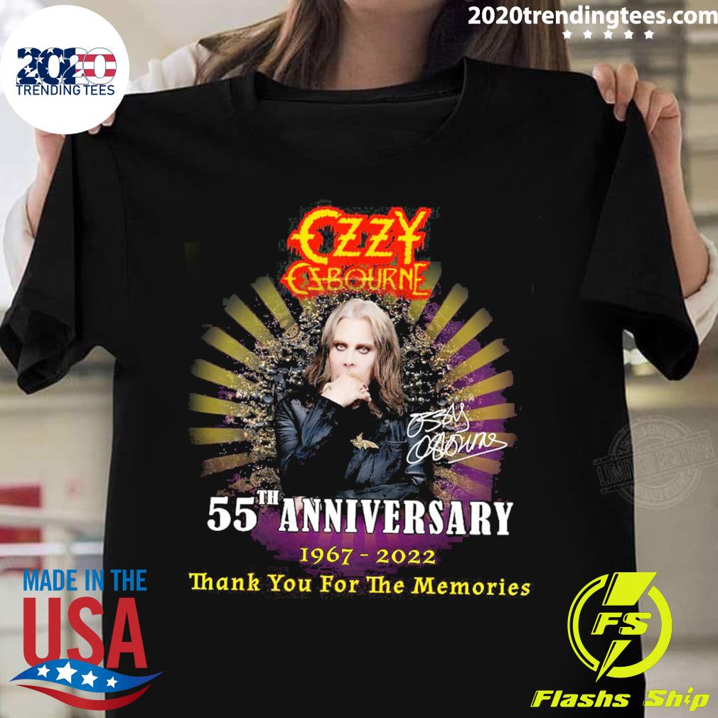 Official ozzy Osbourne Signature 55th Anniversary - Adult & Kids T-Shirts, Sweatshirts & Hoodies apparel design preview 1