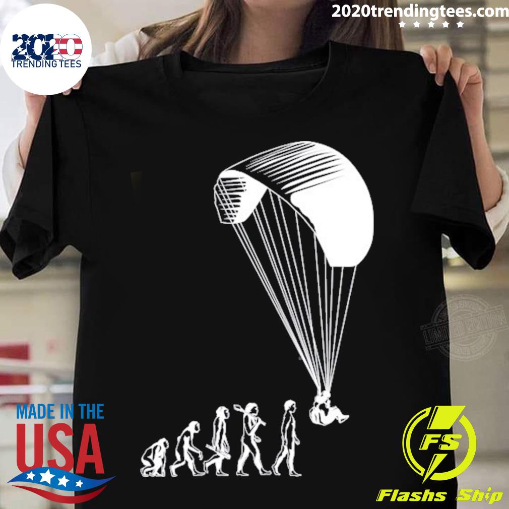 Official paragliding Evolution Essential - Adult & Kids T-Shirts, Sweatshirts & Hoodies apparel design preview 1