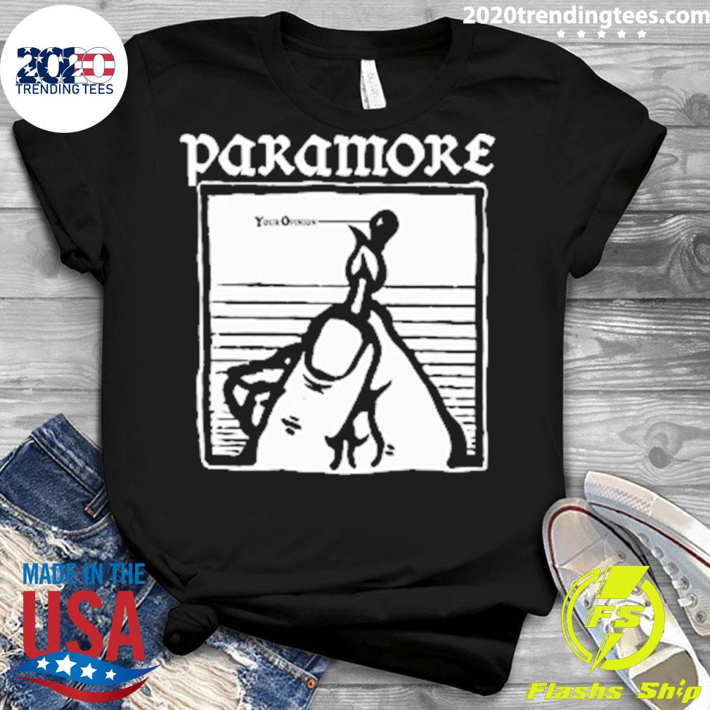 Official paramore Your Opinion Burn - Adult & Kids T-Shirts, Sweatshirts & Hoodies apparel design preview 3