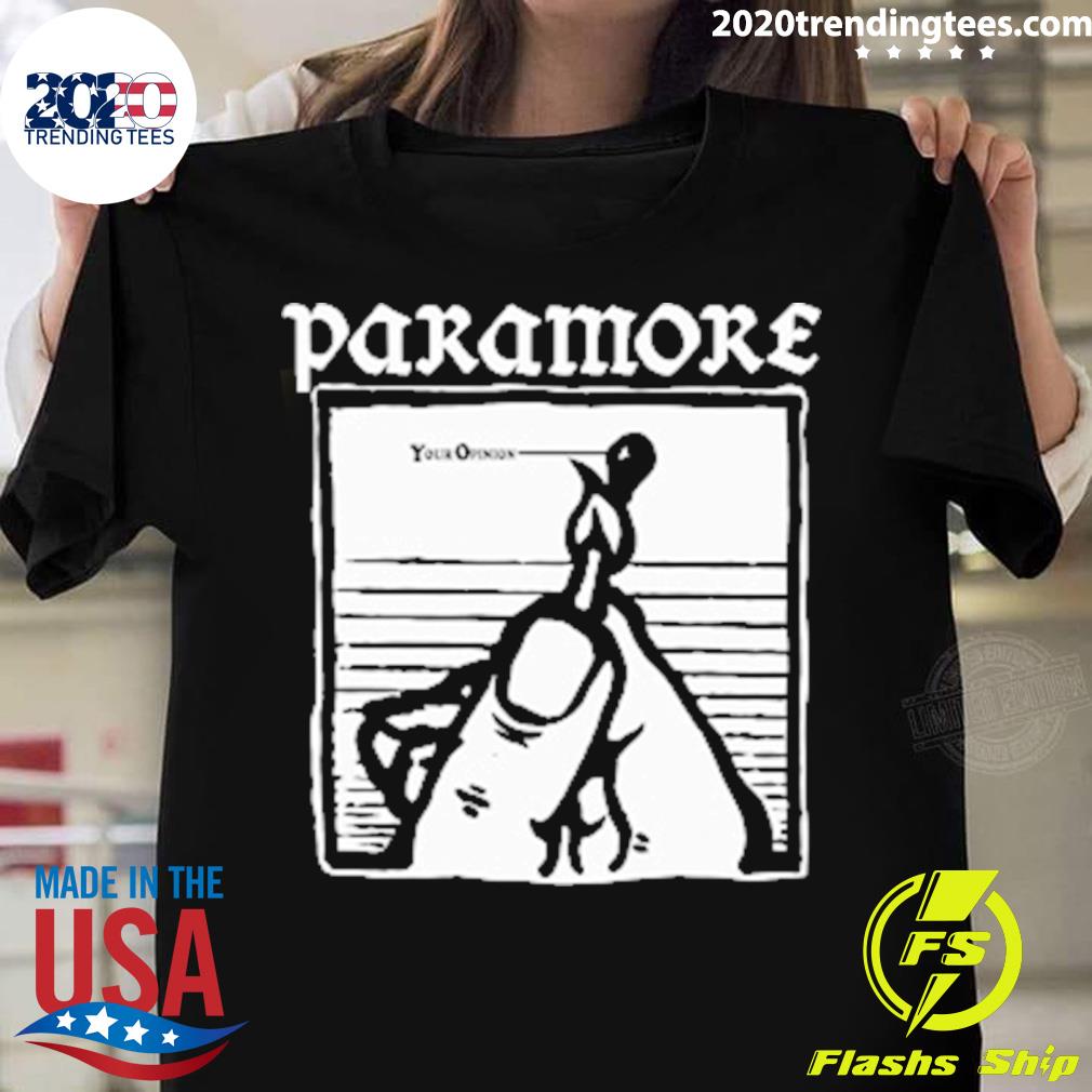 Official paramore Your Opinion Burn - Adult & Kids T-Shirts, Sweatshirts & Hoodies apparel design preview 1