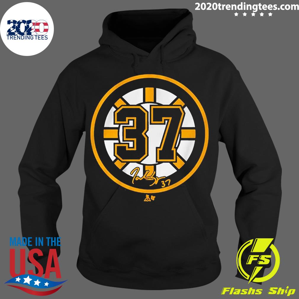 Official patrice Bergeron 37 Signature - Adult & Kids T-Shirts, Sweatshirts & Hoodies apparel design preview 2