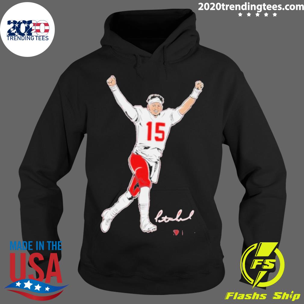 Official patrick Mahomes Superstar Pose - Adult & Kids T-Shirts, Sweatshirts & Hoodies apparel design preview 2