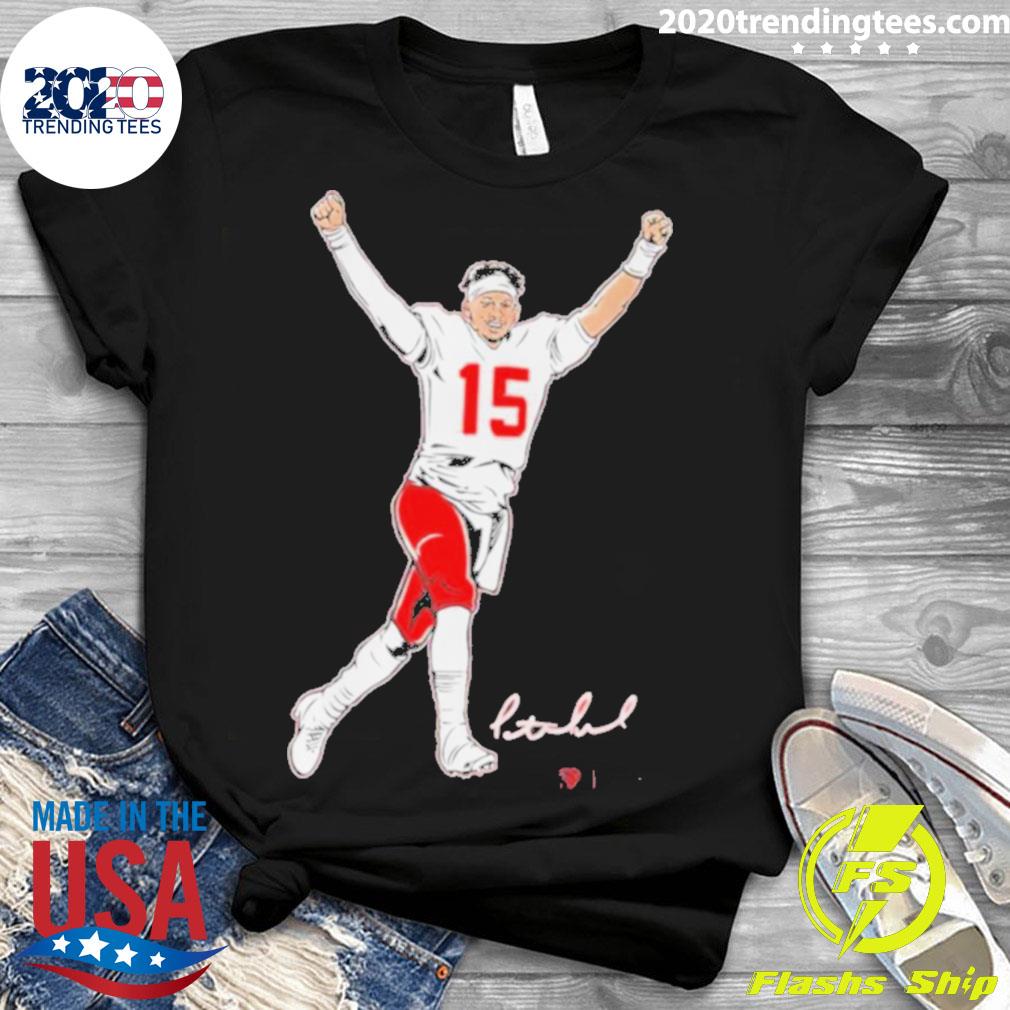 Official patrick Mahomes Superstar Pose - Adult & Kids T-Shirts, Sweatshirts & Hoodies apparel design preview 3