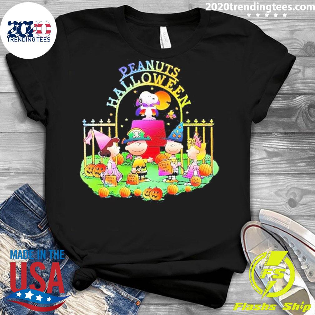 Official peanuts Characters Happy Halloween 2023 - Adult & Kids T-Shirts, Sweatshirts & Hoodies apparel design preview 3
