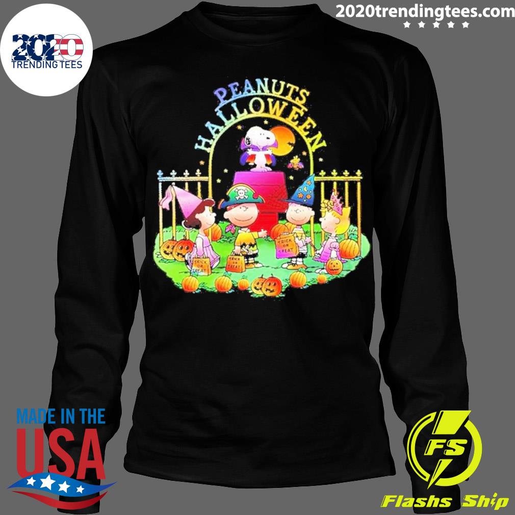 Official peanuts Characters Happy Halloween 2023 - Adult & Kids T-Shirts, Sweatshirts & Hoodies apparel design preview 4