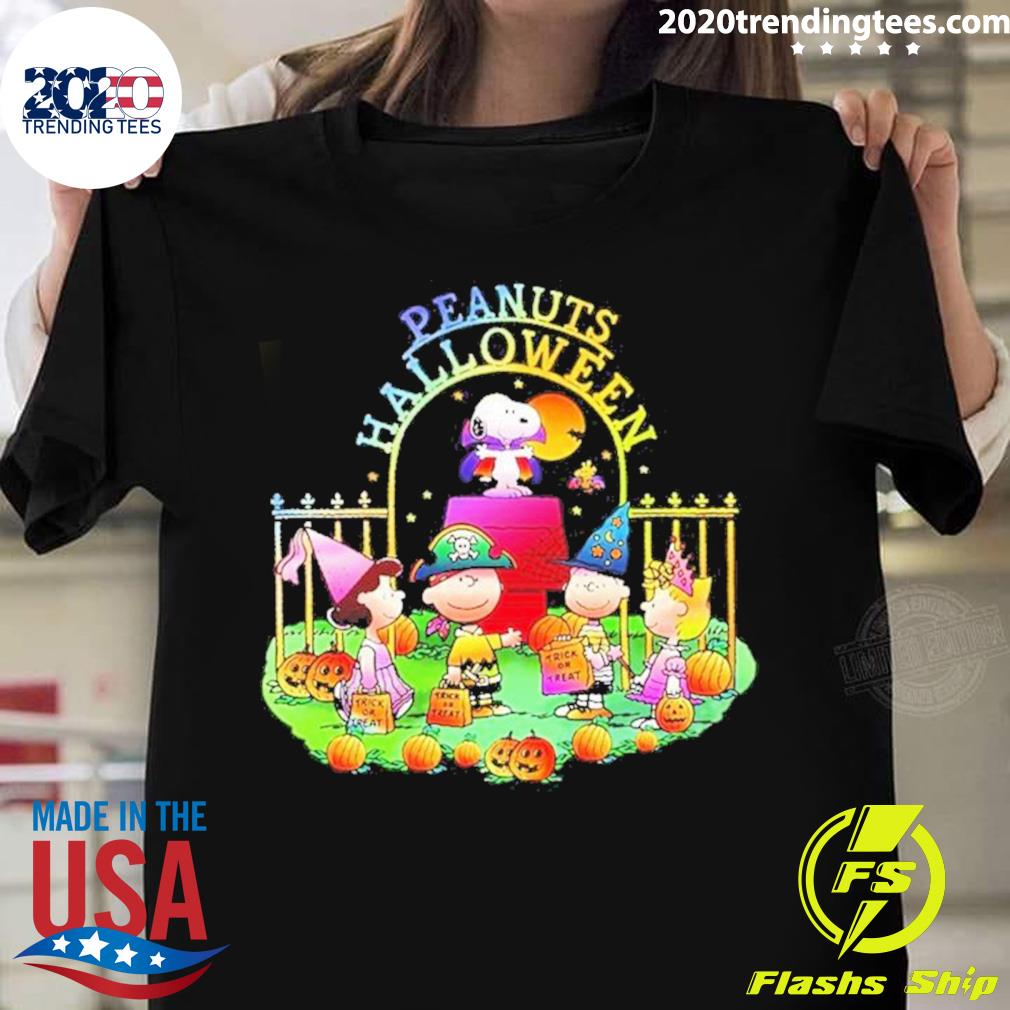 Official peanuts Characters Happy Halloween 2023 - Adult & Kids T-Shirts, Sweatshirts & Hoodies apparel design preview 1