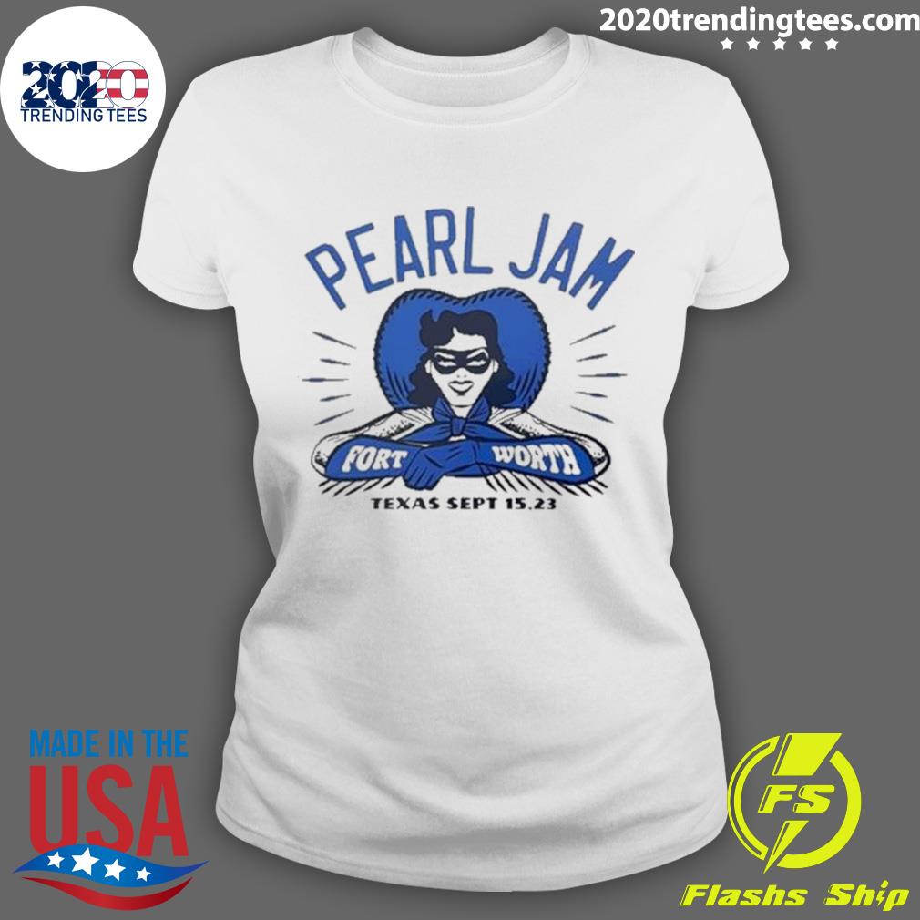 Official pearl Jam Show 2 Fort Worth Texas - Adult & Kids T-Shirts, Sweatshirts & Hoodies apparel design preview 3