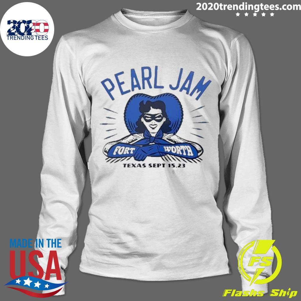 Official pearl Jam Show 2 Fort Worth Texas - Adult & Kids T-Shirts, Sweatshirts & Hoodies apparel design preview 4